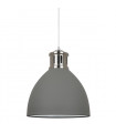 Suspension industrielle et rétro Lola Nickel satiné gris