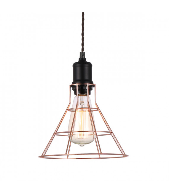 Industrial and retro suspension Perifo Black