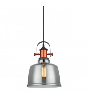 Suspension industrielle et rétro Simalto Gris, fumé