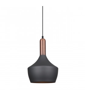 Moderne Pendelleuchte Ophelia Grey, Kupfer