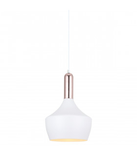 Modern pendant lamp Ophelia White, copper