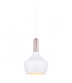 Suspension moderne Ophelia Blanc, cuivre