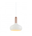 Modern hanging lamp Quesmo White, copper