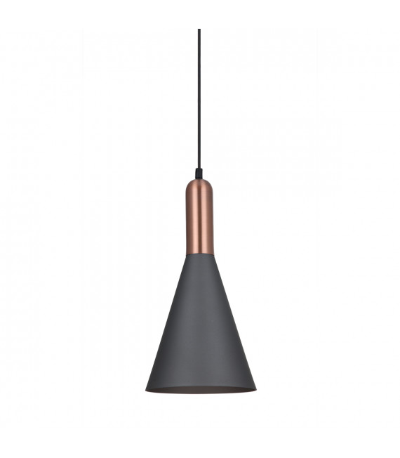 Moderne Pendelleuchte Khaleo Grey, Kupfer