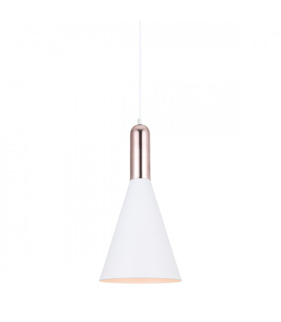 Moderne Pendelleuchte Khaleo White, Kupfer