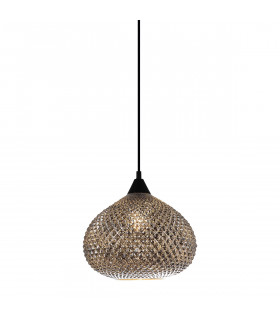 Moderne Pendelleuchte Lorean Chrome, schwarz