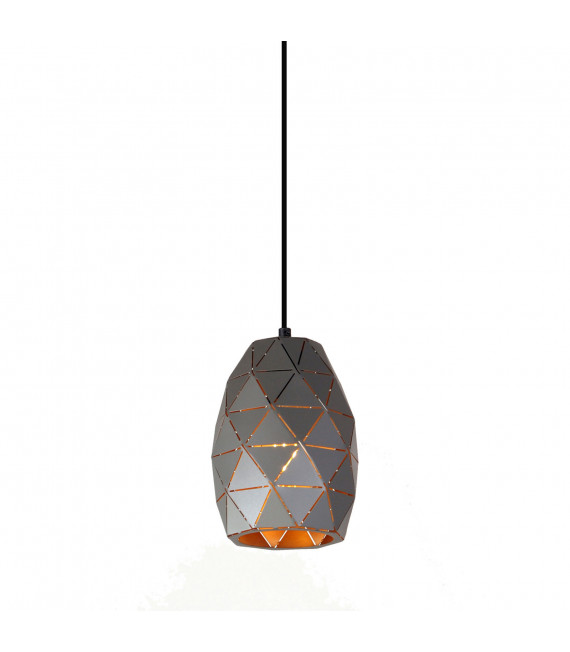 Modern pendant Harley Champagne gold graphite 1 bulb