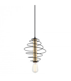 Moderna lampada a sospensione Mirren Black brown