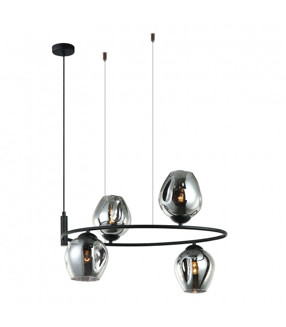 Moderna lampada a sospensione Roxane Black