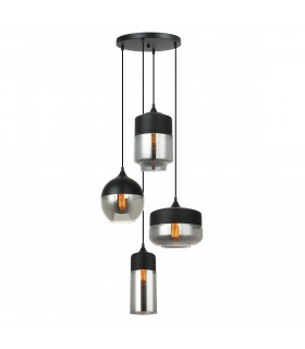 Lámpara colgante moderna Molina Black