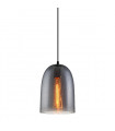 Suspension moderne Tabby Noir en verre fumé