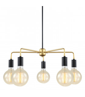 Suspension moderne Malene Noir, doré
