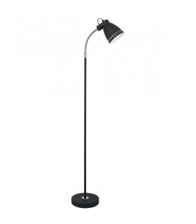 Skandinavische Stehlampe Fastello Graphite, Nickel satiniert