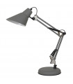 Lampe de bureau industrielle et rétro Jason Gris satiné sablé