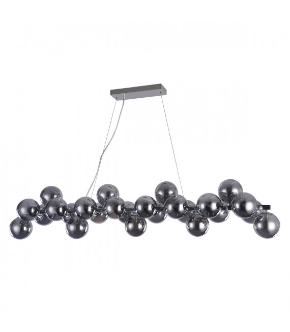 Moderna lampada a sospensione Cabella Chrome
