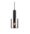 Suspension design Sardo Noir et verre fumé