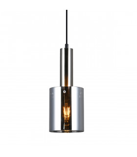 Lampada a sospensione moderna Sardo Nickel satinato