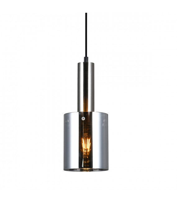Lampada a sospensione moderna Sardo Nickel satinato