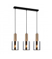 Sardo designer pendant lamp smoked glass