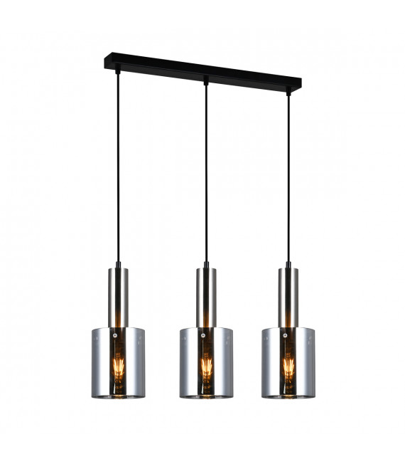Lampada a sospensione moderna Sardo Nickel satinato
