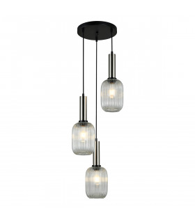 Designer pendant lamp Antiola Satin nickel