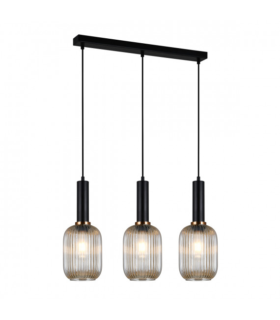 Moderna lampada a sospensione Antiola Nera