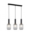 Modern suspension Antiola Black and transparent