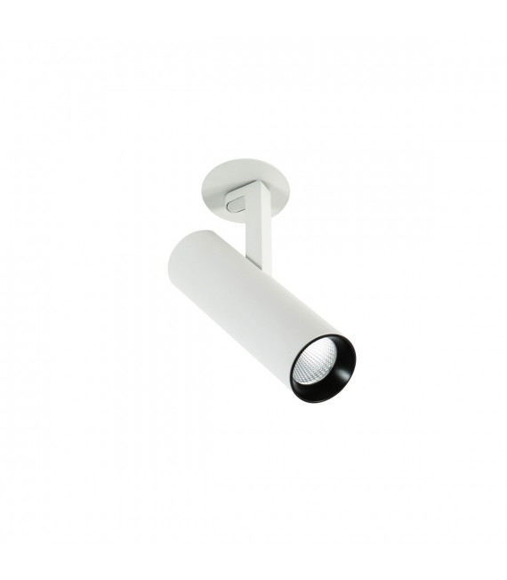 Technical and modern recessed ceiling light Bocca White 4000K White black