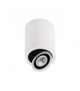 Technical and modern spot ceiling light Subba 3000K White black