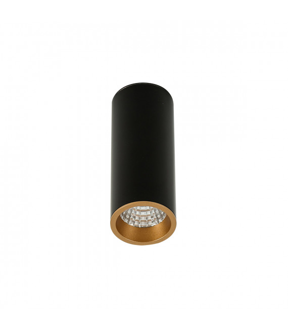 Lámpara de techo spot técnica y moderna Moldes Medium BL / GO Ceiling 3000K Negro, dorado