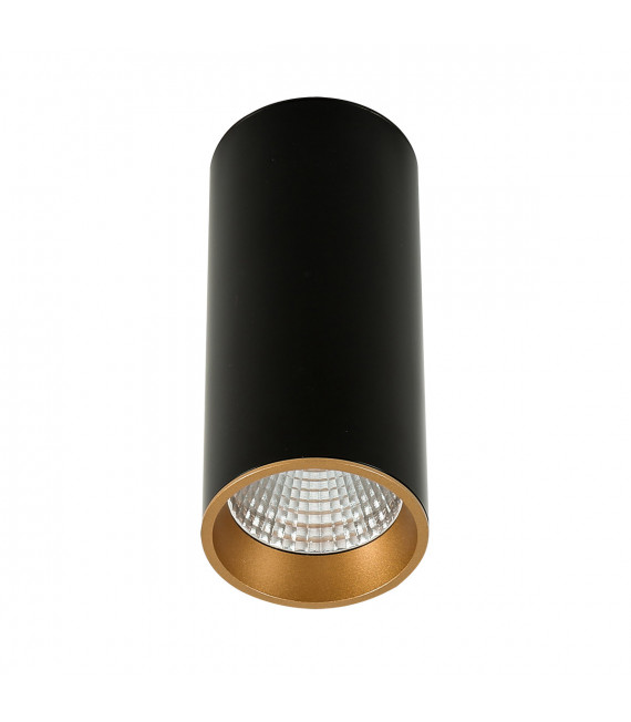 Plafoniera spot tecnica e moderna Moldes Big BL / GO Soffitto 3000K Nero, oro