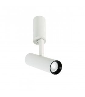 Plafonnier spot technique et moderne Bocca White Distanced 3000K Blanc noir
