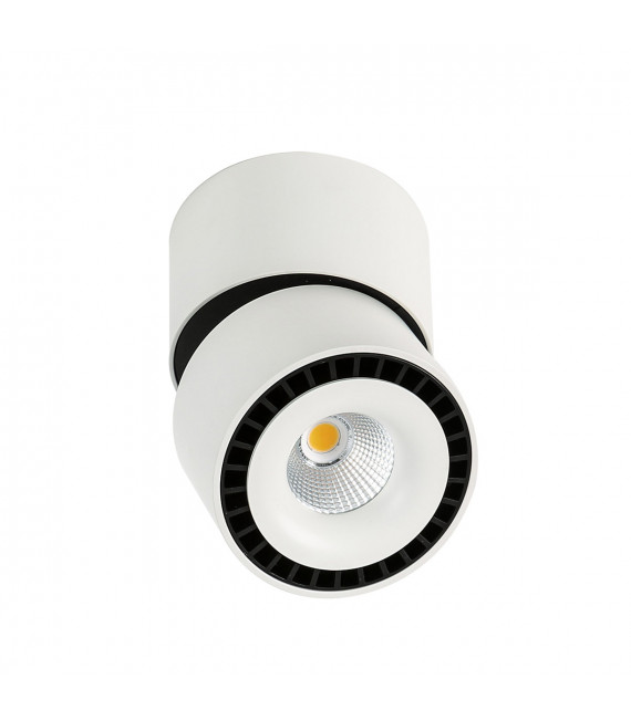 Plafonnier spot technique et moderne Sevilla Round Ceiling 4000K Blanc noir