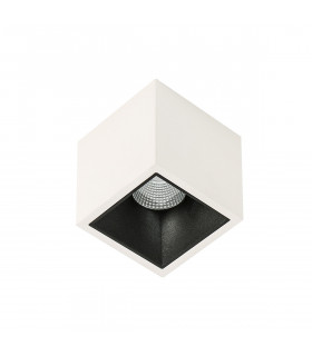 Technical and modern spot ceiling light Alden White Black Deep 3000K Black white