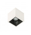 Plafonnier spot technique et moderne Alden White Black Deep 3000K Blanc noir