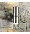 Tubular Satin modern garden wall lamp