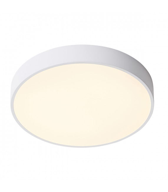 Plafonnier moderne Orbital Blanc sablé en métal