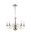 Marion Chrome 5-light classic chandelier