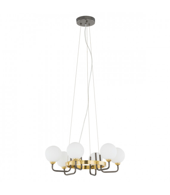 Industrial and retro pendant light Arkeno Matt black