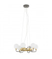 Industrial and retro pendant light Arkeno Matt black