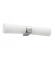 Applique murale pour salle de bains moderne Paulo Chrome 2 ampoules