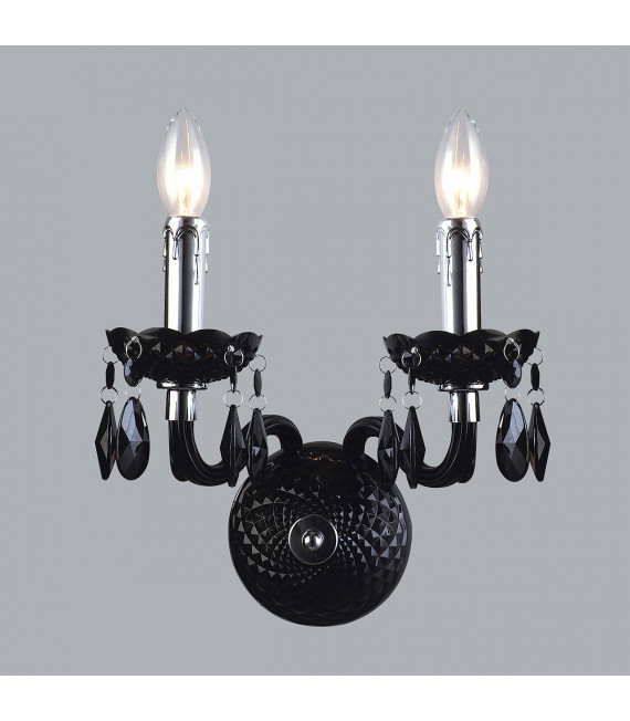 Whiz Crystal Wandleuchte Schwarz