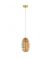 Suspension classique Ananta Cuivre, miel 1 ampoule