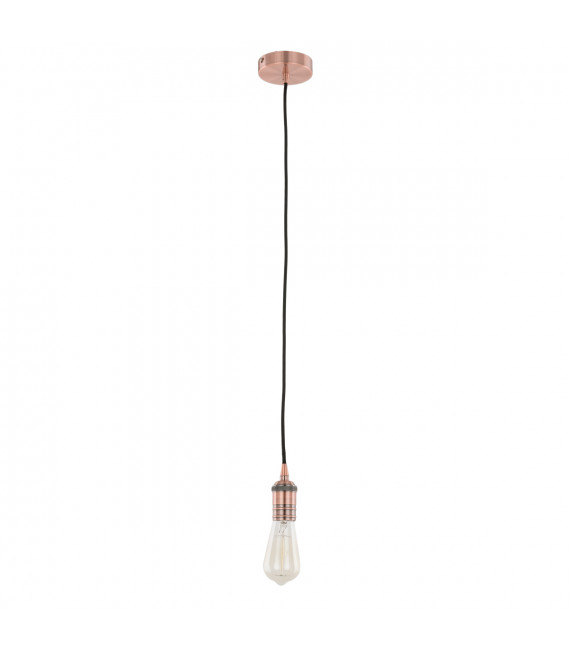 Atrium Modern Hanging Socket Red Copper