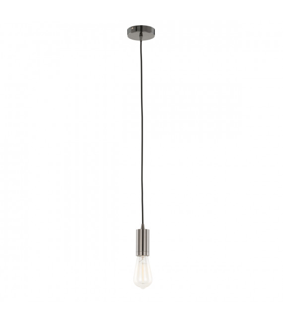 Moderna Black 1-Light Modern Pendant Socket