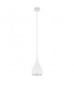Modern pendant light Anon White Chrome, white