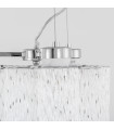 Classic Antonio Chrome pendant lamp 3 glass bulbs