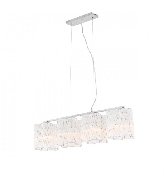 Suspension classique Antonio Chrome 4 ampoules