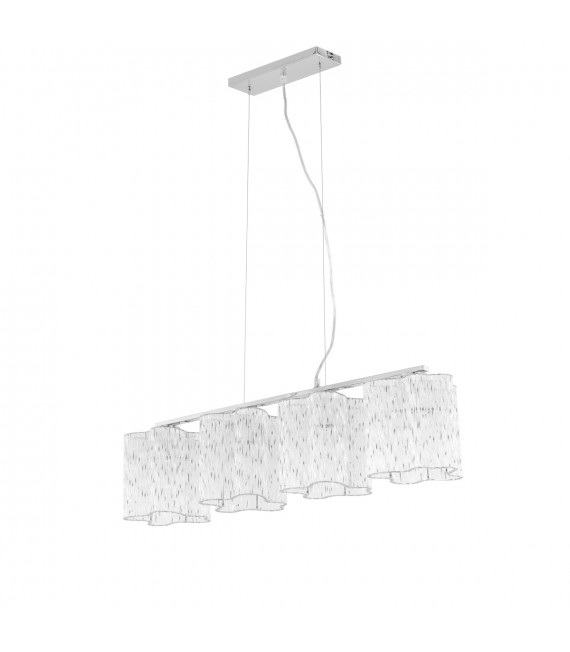 Lampada a sospensione classica Antonio Chrome