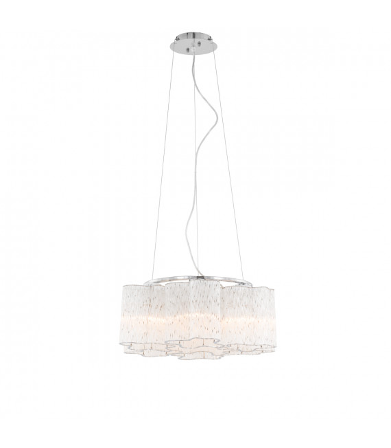 Suspension classique Antonio Chrome 6 ampoules